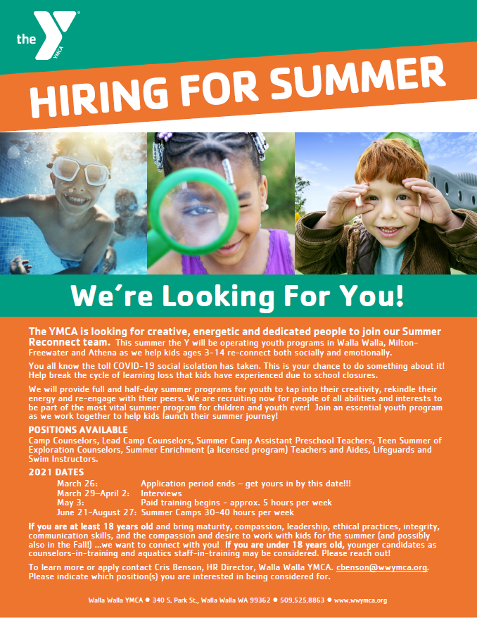 YMCA Hiring Application