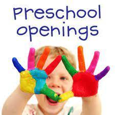 PreSchool Openings