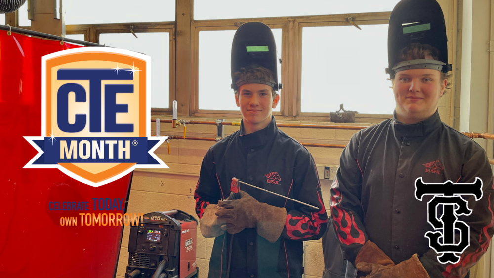 Welding students